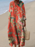 Vintage Lovely Floral Pattern Art Print Dress
