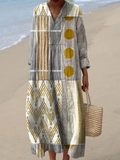 Abstract Geometric Pattern Art Print Dress