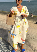Chyna Mediterranean Maxi Dress