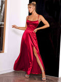 Alessia™ | Satin Maxi Dress