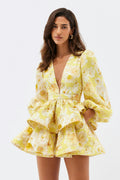 Raelynn - Floral Ruffle Mini Dress