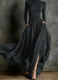 Raquel - high-waisted maxi dress