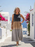 Sorelle | Sleeveless Ombre Midi Dress