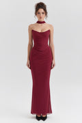 SERAPHINA - MESH CORSET MIDI DRESS
