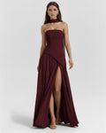 Serena | Cherry Red Maxi Gown