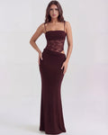 Valeria | Burgundy Maxi Dress