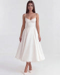 Selene | Champagne Midi Gown V