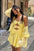 Priya | Golden Rings Mini Dress