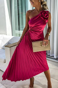 Lizbeth - Flower Shoulder Maxi Dress