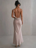 Cassiane - Satin Flower Dress