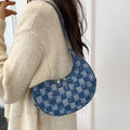 Kendra Check Textured Handbag