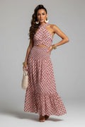 Mickay - Elegant ruched off-the-shoulder Midi Dress