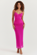 AURELIA - LACE MESH MAXI DRESS