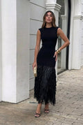 Loraine | Long dress with fringe