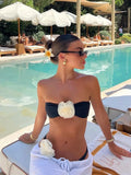 Jayda ™ | Bandeau Bikini with Rose Detail