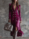 Victoria | Velvet Blazer Dress