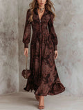 Marlene | Paisley Zip-Neck Midi Dress
