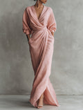 Julianna | Minimalist Wrap Maxi Dress
