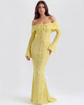 Alessandra | Yellow Maxi Dress