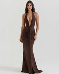 Ariel | Brown Maxi Gown