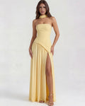 Serena | Butter Yellow Maxi Gown