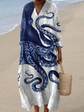 Octopus  Art Print Casual Dress