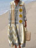 Abstract Geometric Pattern Art Print Dress