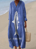 Sardine Pattern Art Print Dress