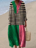 Irregular Geometric Art Print Dress II