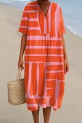 Coral Horizon Dress