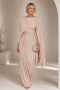 Lyssa – Pleated Drape Maxi Dress
