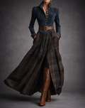 Fouziha | Elegant belt dress