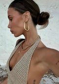 Avery Drop Hoop Earrings