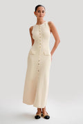 Fiona | Knit Sleeveless Maxi Dress