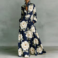 Lanna – Floral Button Maxi Dress